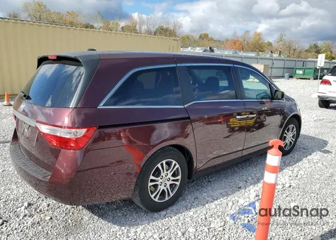 2013 Honda Odyssey Exl из США, поврежденный, VIN 5FNRL5H65DB073425